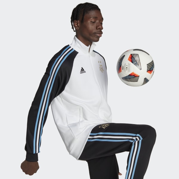 Blanco Campera Deportiva Argentina 3 Tiras