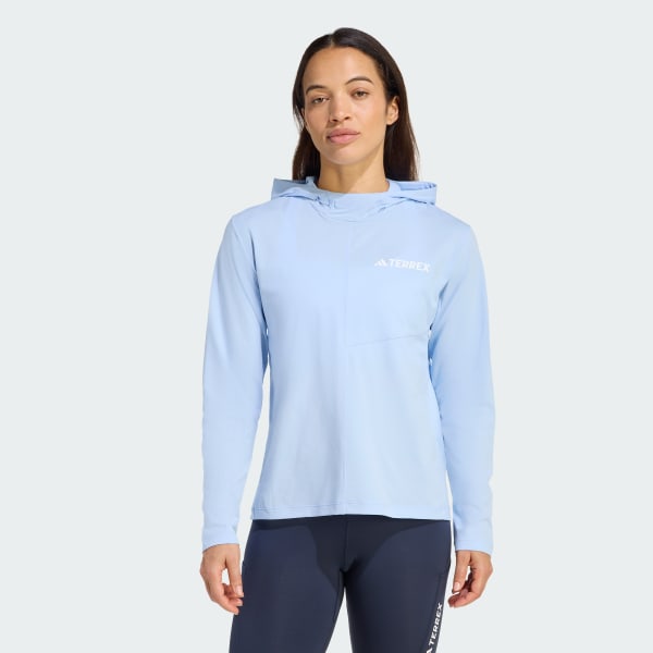 Blue Terrex Multi Climacool Hooded Long Sleeve Top