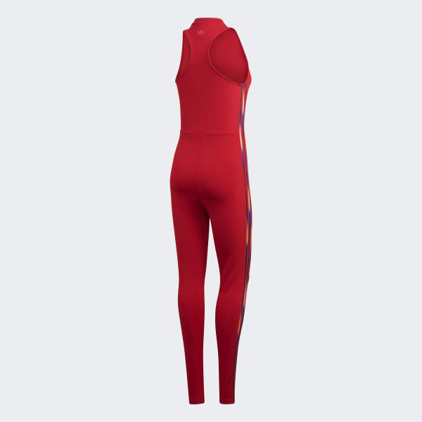 adidas stage suit red