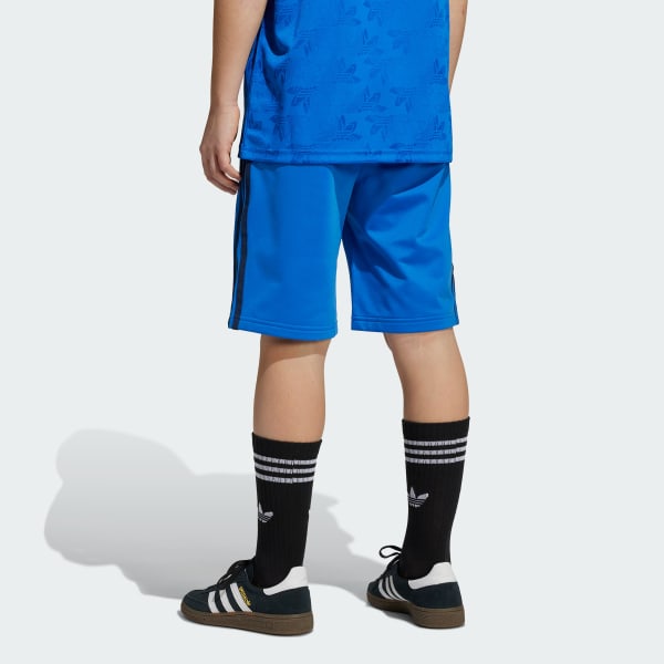 Azul Shorts de tejido de tricot para niños