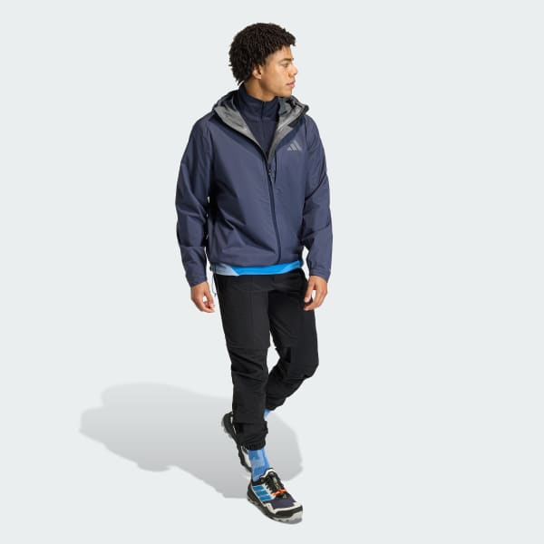 Blue Terrex Multi 2.5 Layer CLIMAPROOF Rain Jacket