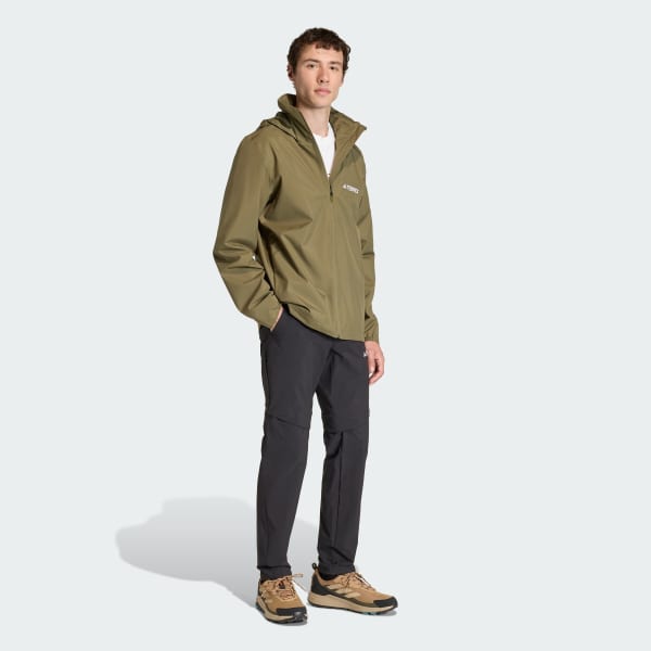 Verde Casaco Impermeável de 2 Camadas Multi Essentials