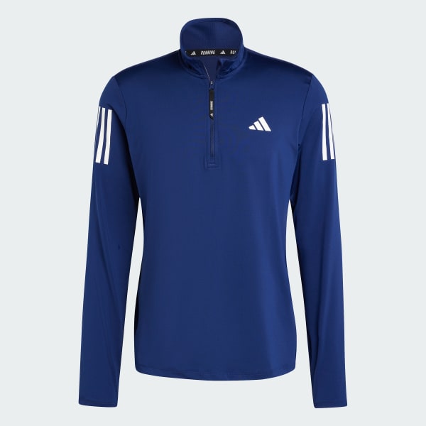 adidas Own the Run Half Zip Track Top Blue adidas Ireland