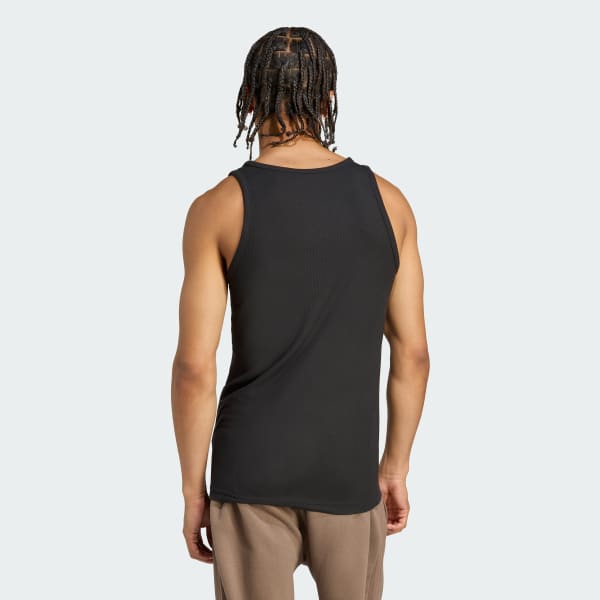 Negro Camiseta sin mangas Premium Essentials Tight Ribbed