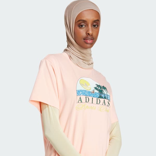 ★adidas originals★TREFOIL SERIES LOOSE TEE★追跡可 adidas Trefoil Series Island Club Loose Tee Women's T-Shirts