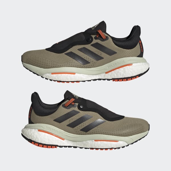T锚nis solar glide boost feminino  branco e salm茫o new arrivals