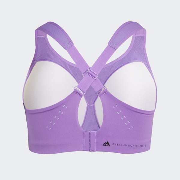 Roxo Sutiã de Sustentação Elevada TruePace adidas by Stella McCartney (Plus Size) RP001