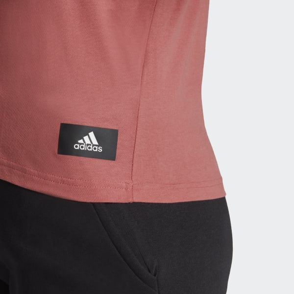cervená Tričko adidas Sportswear Future Icons 3-Stripes M1090