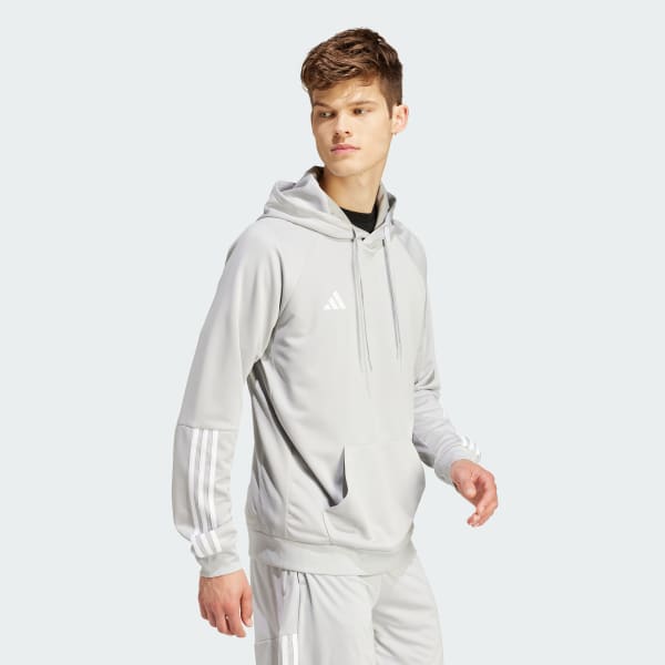 Grey Sereno AEROREADY Cut 3-Stripes Hoodie
