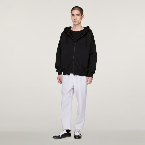 noir Veste à capuche zip tissu éponge gratté Y-3
