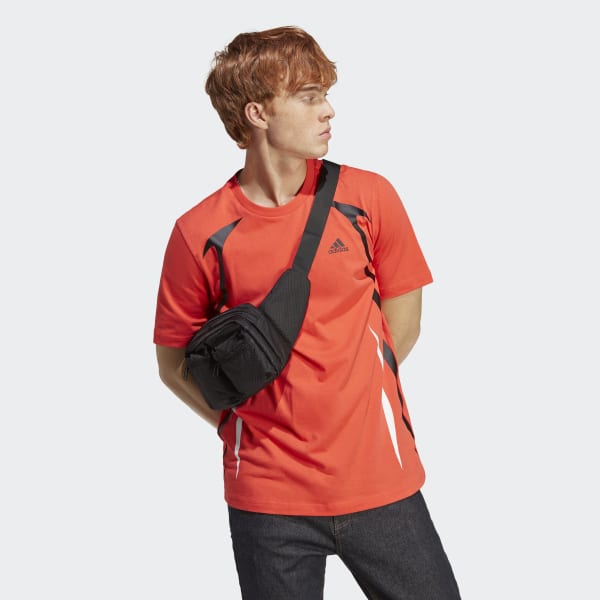 Rot Colourblock T-Shirt