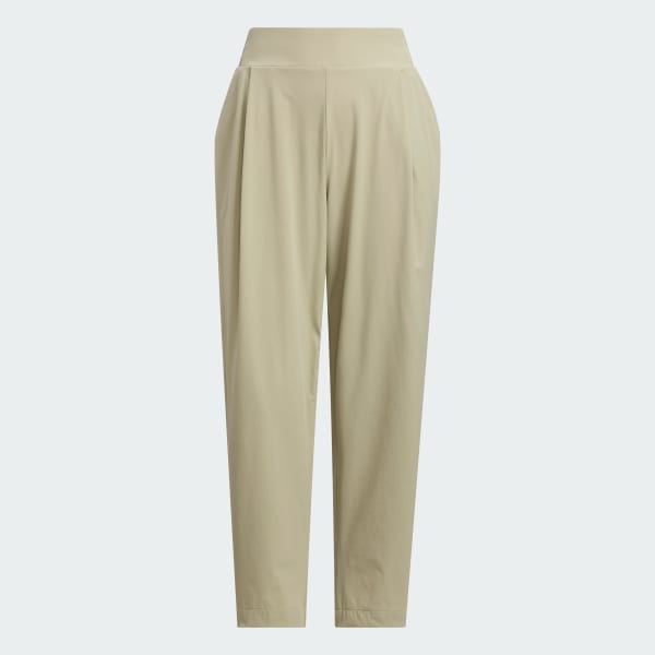 ブラウン 軽量アンクルパンツ