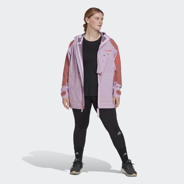 Purple Terrex Xploric RAIN.RDY Hiking Jacket (Plus Size)