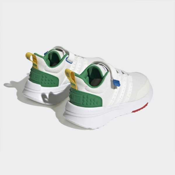 Wit adidas x LEGO® Racer TR21 Schoenen met Elastische Veters en Klittenband