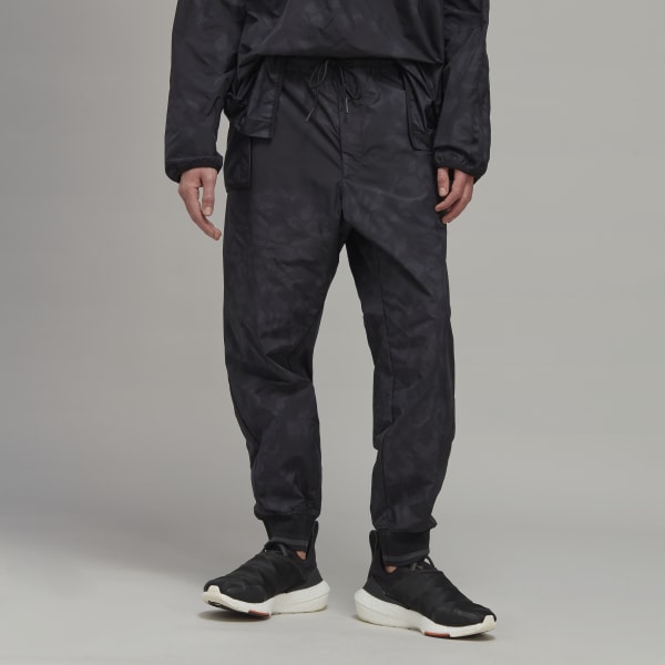 Czerń Y-3 Leopard Print Soccer Tracksuit Bottoms TX172