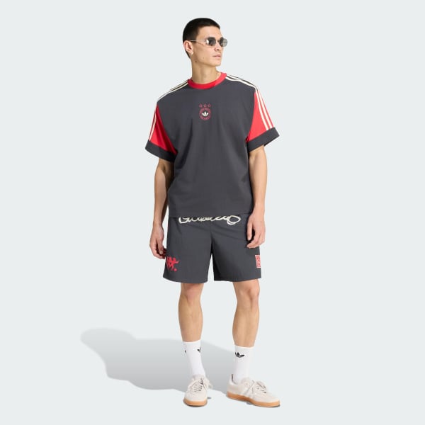 Preto SHORTS ORIGINALS ONE WORLD GRAPHIC