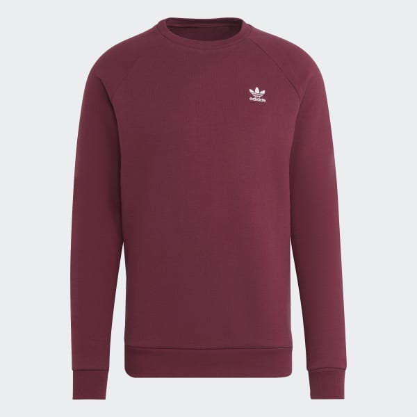Crewneck Sweatshirt Adidas Trefoil Burgundy Hoodie Adidas