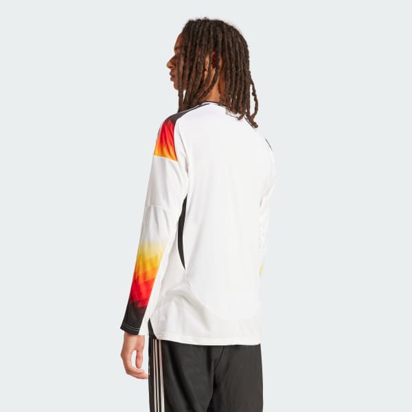 adidas Germany 24 Long Sleeve Home Jersey White adidas Deutschland