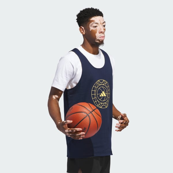 Azul camiseta adidas Select World Wide Hoops