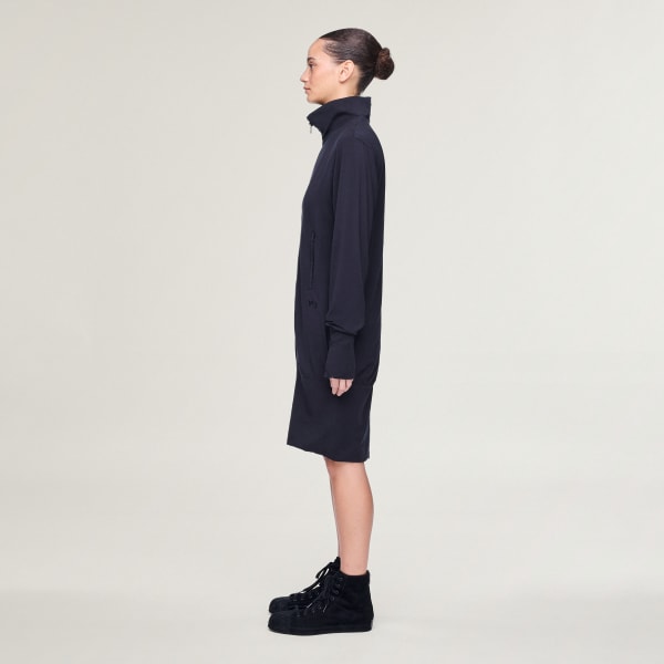 Black Y-3 ZIP BACK TRACK JACKET