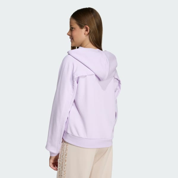 Mor Junior Girl Holiday Glam Kısa Sweatshirt