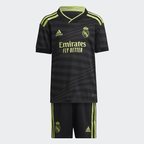 Bijdrage Wardianzaak honderd adidas Real Madrid 22/23 Derde Mini-Tenue - zwart | adidas Belgium
