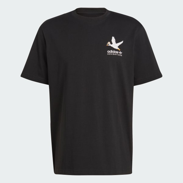 Zwart adidas Adventure Graphic Duckies T-shirt