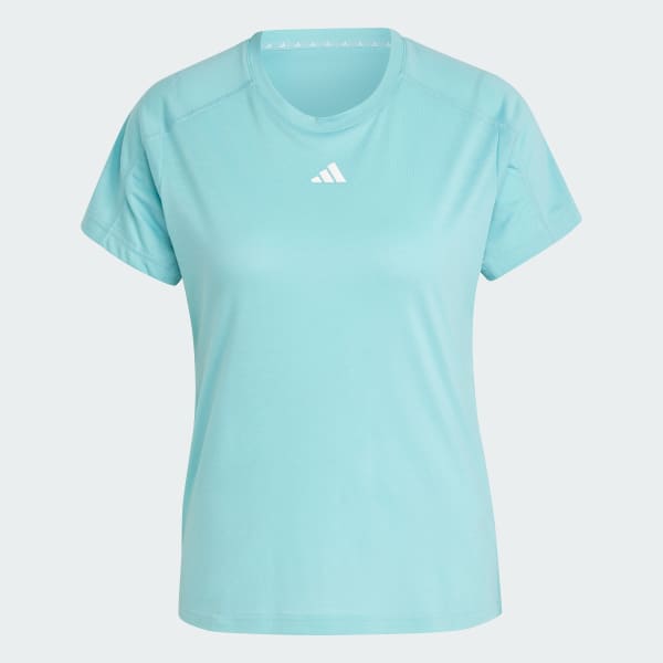 Turquoise AEROREADY Train Essentials Minimal Branding Crewneck Tee