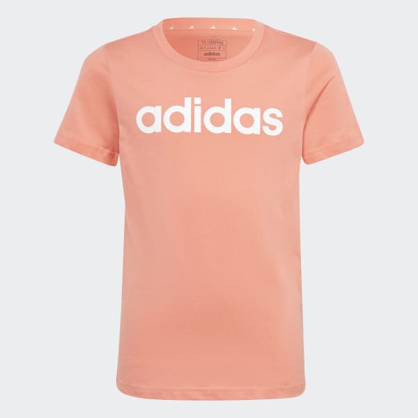 Orange T-shirt slim en coton Essentials Linear Logo