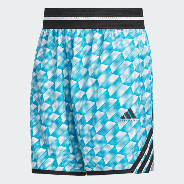 ブルー アディダス クレージー ライトAOPショーツ