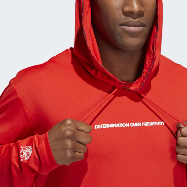 adidas Donovan Mitchell Pullover Hoodie - Red | Men's |