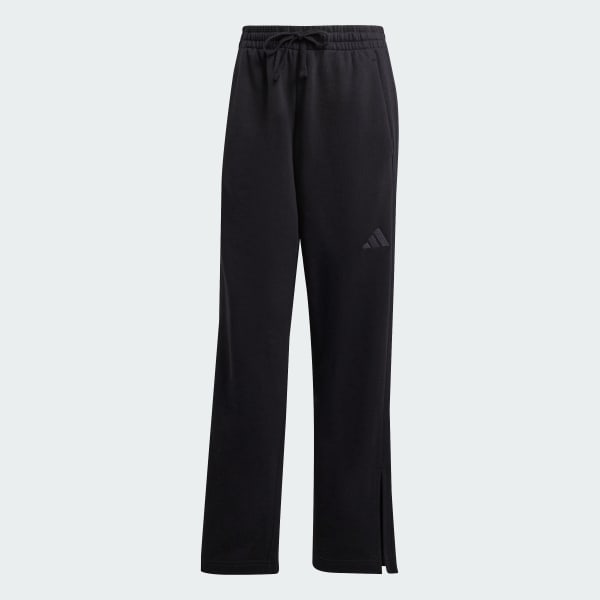 Μαύρο ALL SZN French Terry 3-Stripes Straight Leg Pants