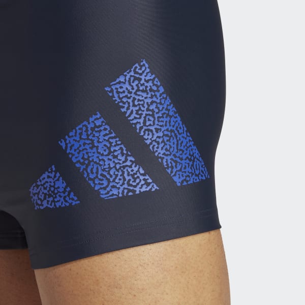 Blue Branded Swim Boxers