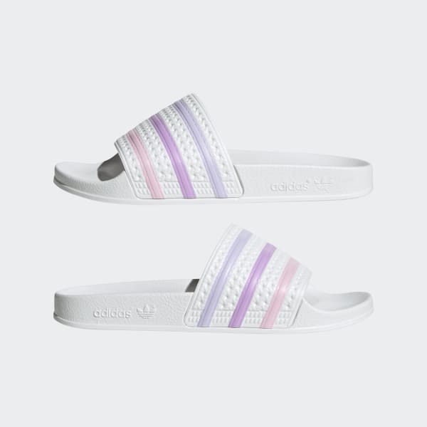 Lilac adidas sliders clearance