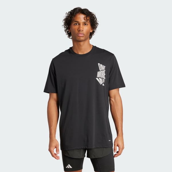 Black Running One More Mile Graphic Tee