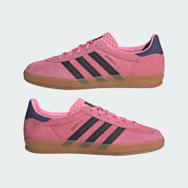 Adidas gazelle negras y rosas top