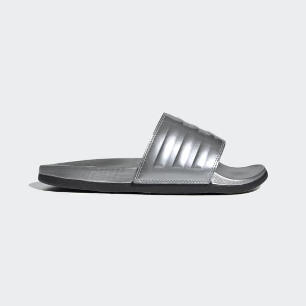 adidas adilette silver