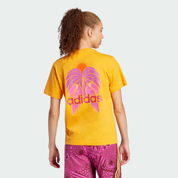 Naranjo Polera adidas x FARM Graphic