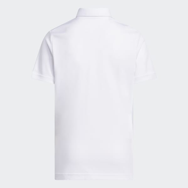 adidas BOYS PERFORMANCE SHORT SLEEVE POLO SHIRT - White | Free