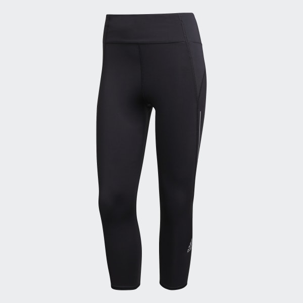 Đen Quần Legging Chạy Bộ 3/4 Own the Run