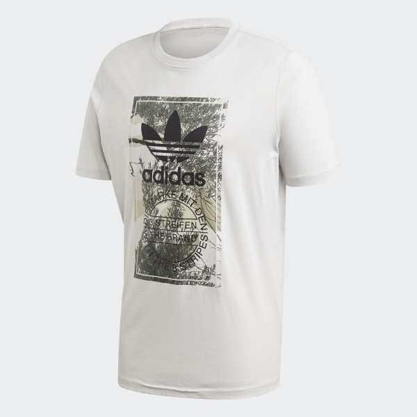 Gris Camiseta Camo Tongue