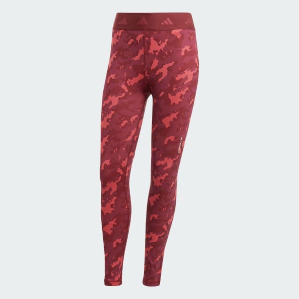 Burgundy Mallas 7/8 Techfit Camo