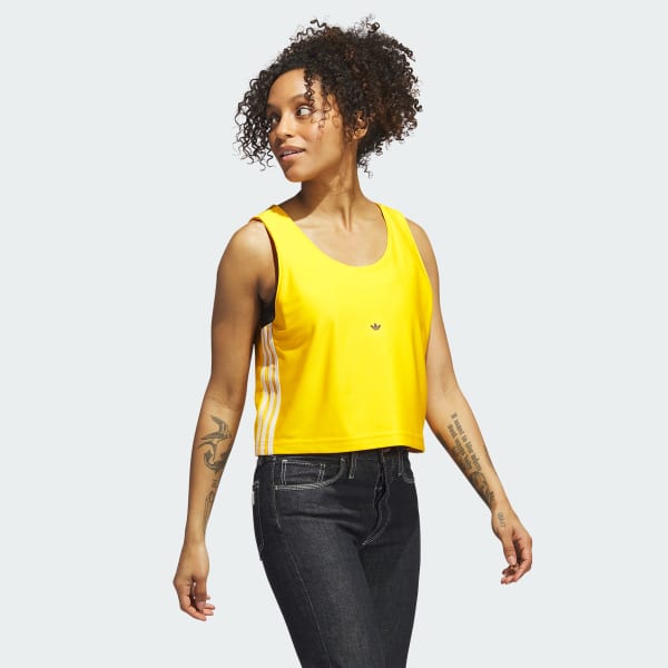 Adidas yellow 2025 tank top