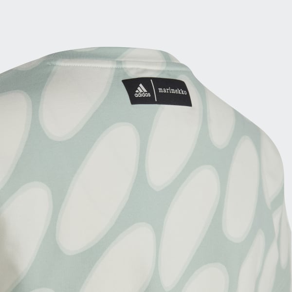 White Marimekko Allover Print Cotton Tee