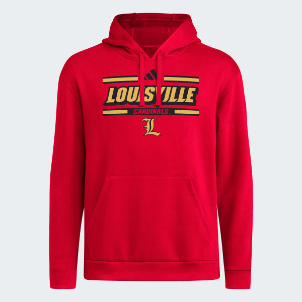 adidas Louisville Cardinals Sideline Hoodie - Red | Free Shipping