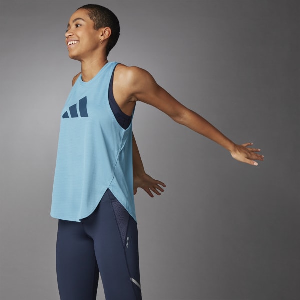 adidas 3 Bar Logo Tank Top Blue adidas Philippines