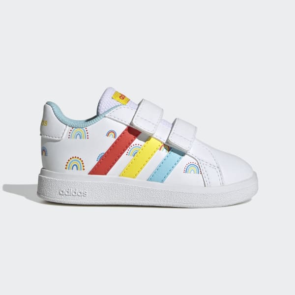 Grand Court Two-Strap Shoes - White | Kids' Lifestyle | adidas US