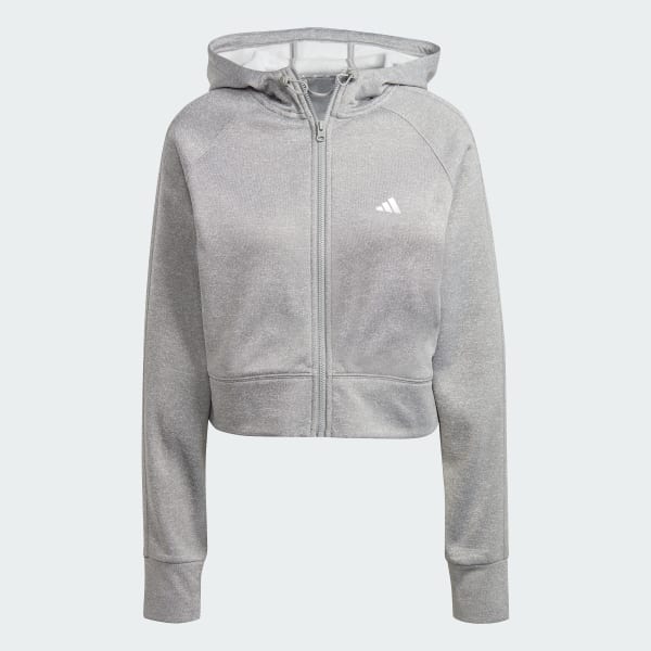 Grau AEROREADY Game and Go Kapuzenjacke