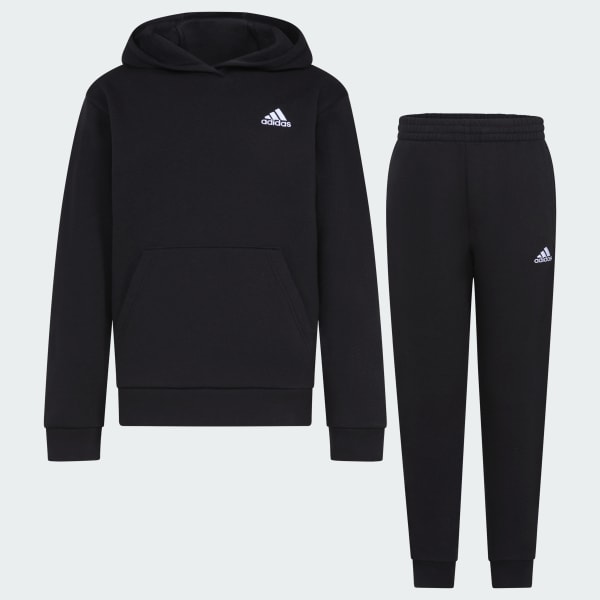 adidas Fleece Pullover Set Kids Black Free Shipping with adiClub adidas US