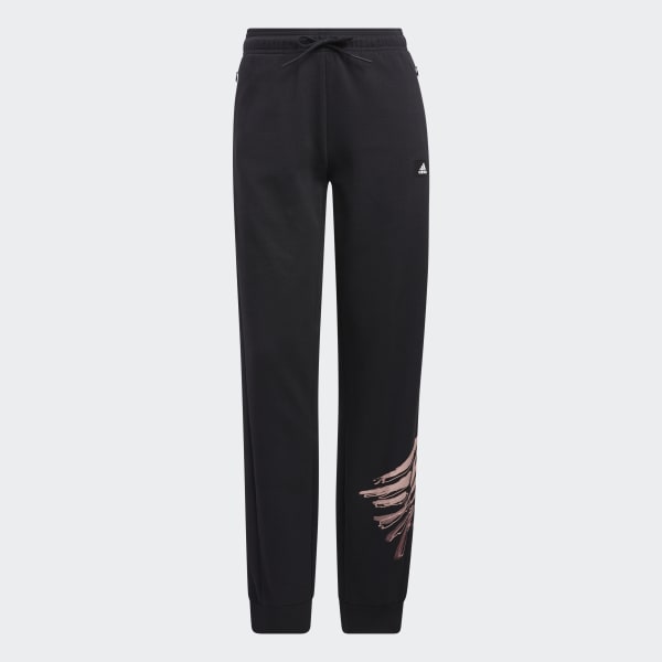 Negro Pantalón Graphic Water Tiger